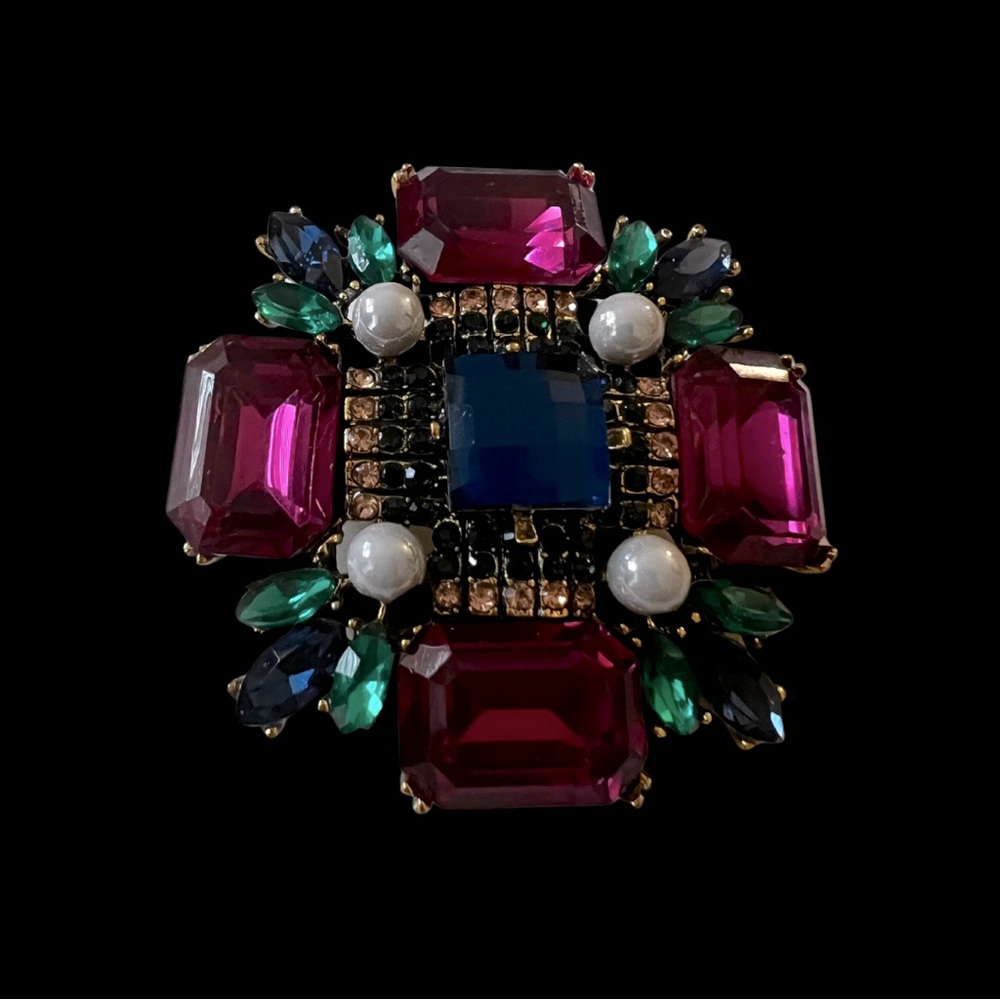 Regal Gemstone Brooch